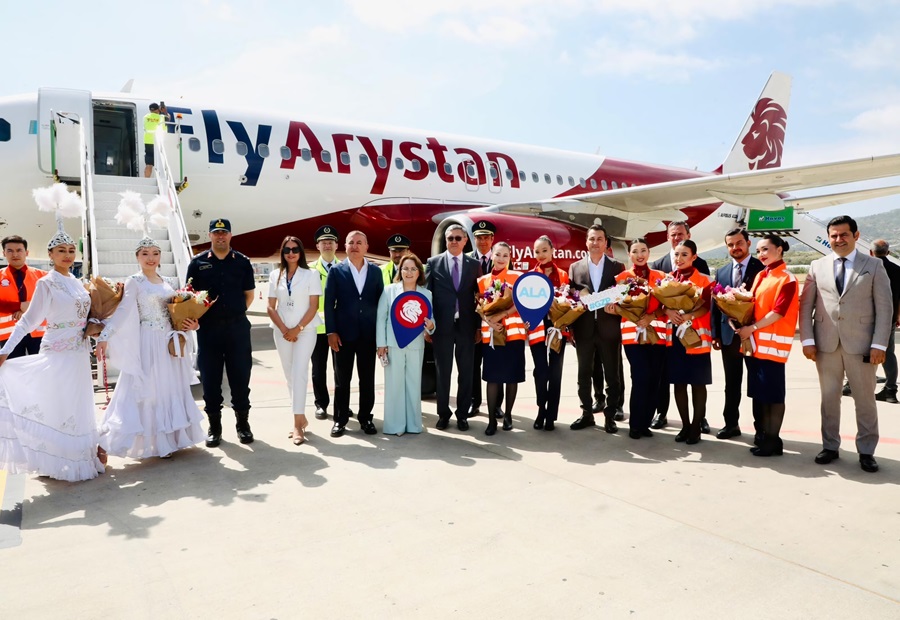 GAZİPAŞA-ALANYA’DAN ALMATI VE ASTANA’YA DİREKT UÇUŞLAR BAŞLADI