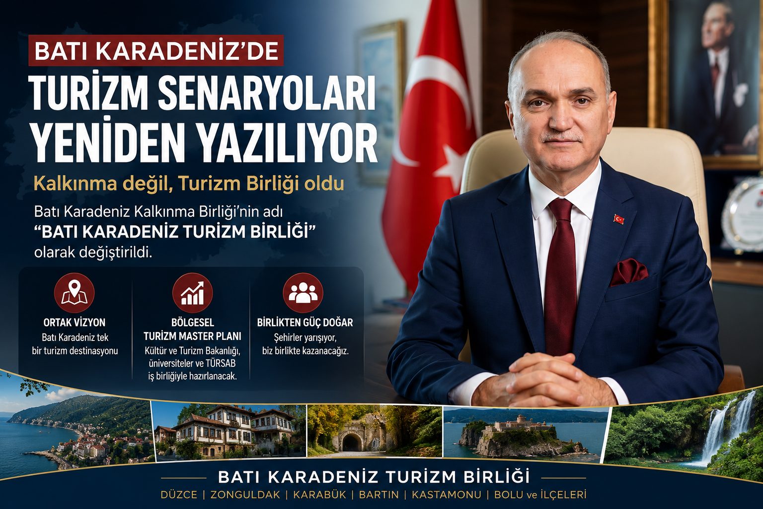BATI KARADENİZ’DE TURİZM SENARYOLARI YENİDEN YAZILIYOR