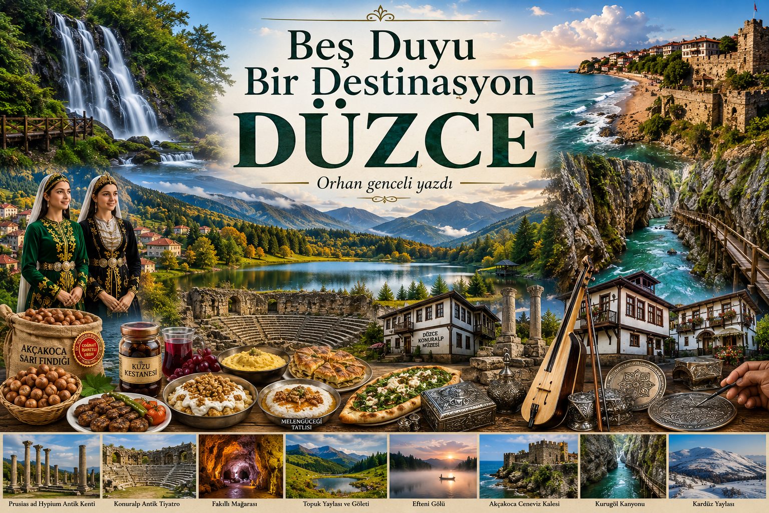 BEŞ DUYU BİR DESTİNASYON: DÜZCE