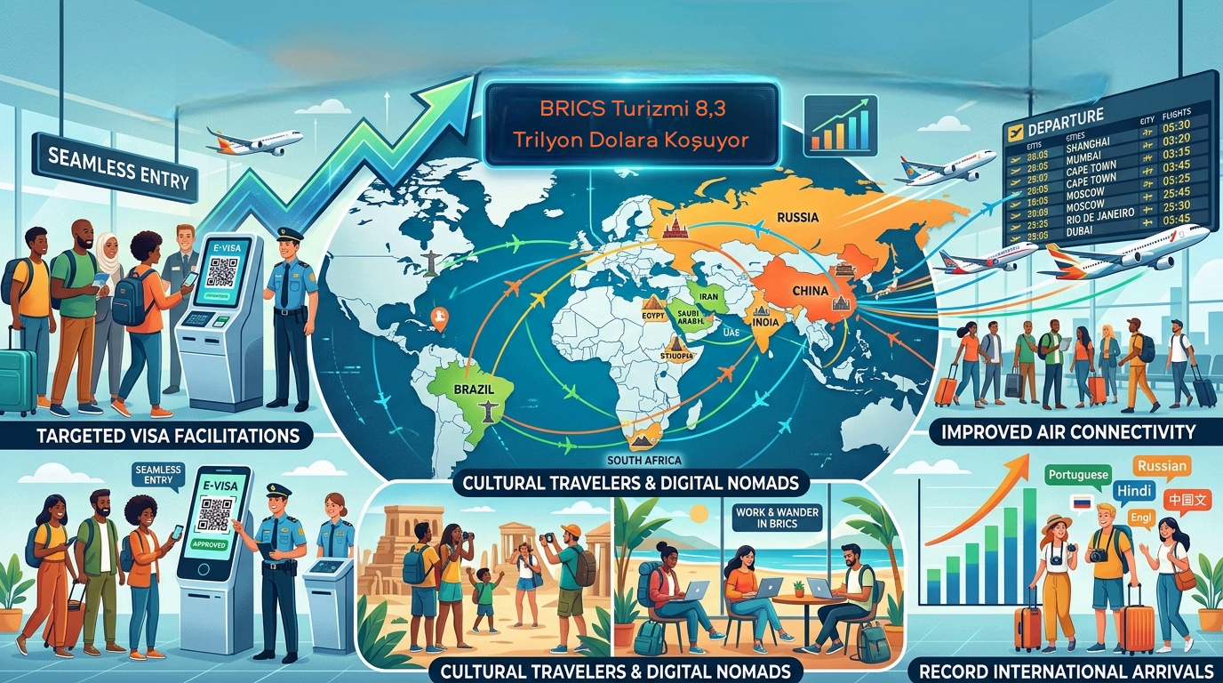 BRICS TURİZMİ 8,3 TRİLYON DOLARA KOŞUYOR