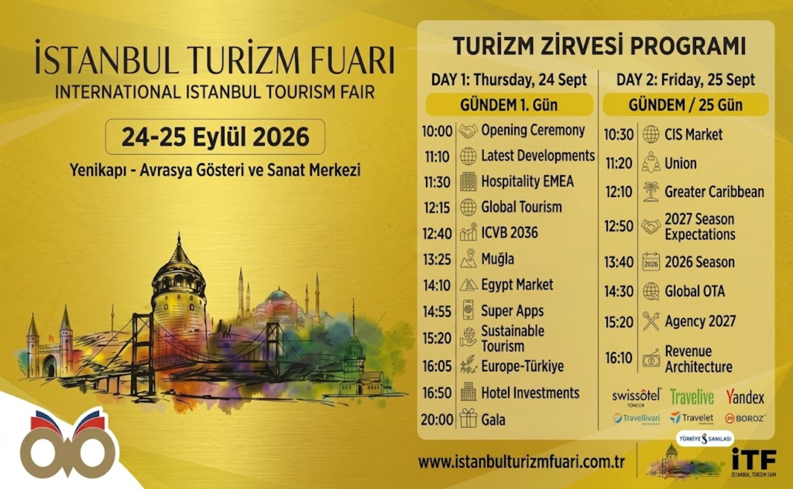 ULUSLARARASI İSTANBUL TURİZM FUARI AÇILIYOR