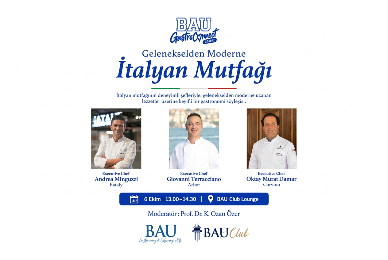 İTALYAN MUTFAĞININ DENEYİMLİ ŞEFLERİ BAU-GASTROCONNECT’TE BİR ARAYA GELDİ